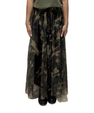 Gonna tulle camouflage
