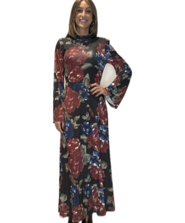 Donna Abito lungo fiori