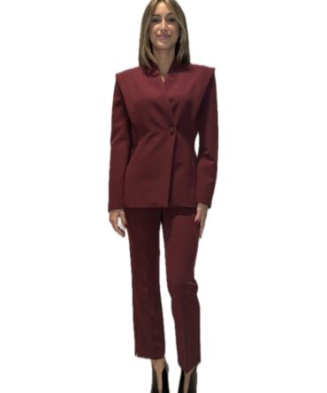Pantalone dritto spacco finale