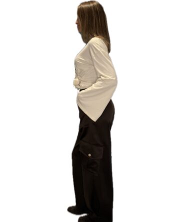 Pantalone cargo satin Imperial – foto 3