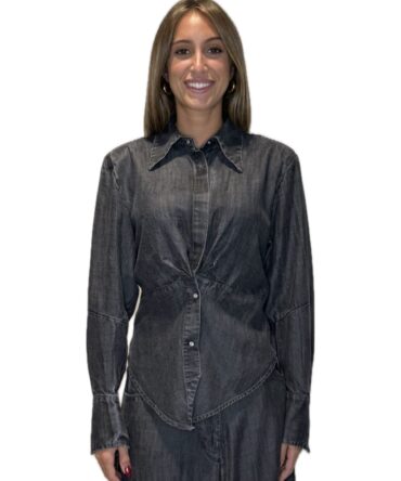 Donna Camicia denim riprese