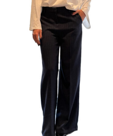 Pantalone palazzo gessato